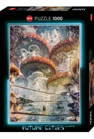 Puzzle 1000 el. Miasta przysz�o�ci, Kraina grzyb�w Heye