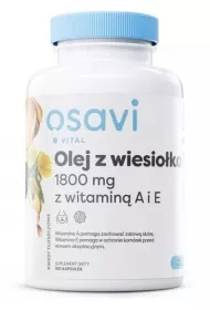 Osavi Olej z wiesioka 600 mg z wit. A i E Suplement diety 180 kaps.