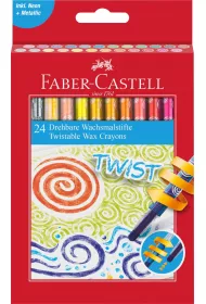 Faber-Castell Kredki woskowe wykr�cane 24 kol.