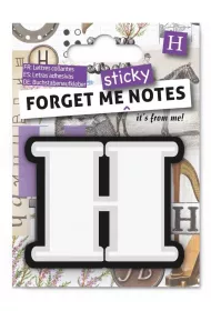 If Forget me sticky. Notes kart samoprzylepne litera H
