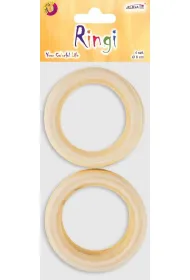 Aliga Ringi drewniane 6cm 4 szt