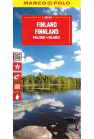 Finlandia. Mapa drogowa w skali 1:800 000
