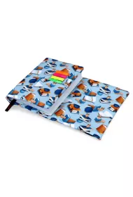Nuva Spka z o.o. Etui Otulacz na ksik Bookworm Blue Medium