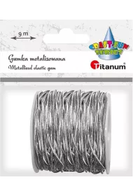 Titanum Gumka metalizowana srebrna 2mmx9m