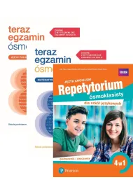 Pakiet. Teraz egzamin �smoklasisty. Arkusze: J�zyk polski i Matematyka, Repetytorium �smoklasisty dla szk� j�zykowych. J�zyk angielski. 4 w 1. Podr�cznik i �wiczenia