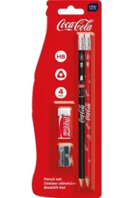 Interdruk O��wki HB 2 szt z gumk� + tempet�wka Coca-Cola