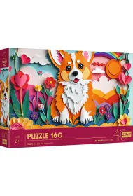 Puzzle z efektem 3D 160 el. Paper Art: Piesek Trefl
