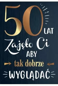 Kukartka Karnet B6 PR-107 Urodziny 50