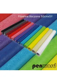 Polsirhurt Flizelina t�oczona 50cm mix kolor�w (towar wybierany losowo) 4.57 m
