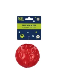 Pi�ka dla psa 9cm z d�wi�kiem czerwona TRIK&ROLL 560865