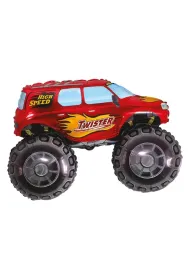 Godan Balon foliowy Samoch�d Twister czerwony 61cm