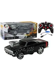 Auto R/C 1:18 Drift 360 �wiat�o d�wi�k czarny LeanToys