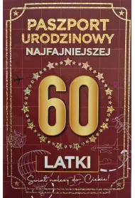 Yeku Karnet Urodziny 60 Nowy paszport damskie