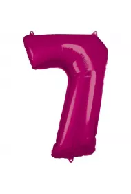 Amscan Balon foliowy cyfra 7 r�owa 57x86cm