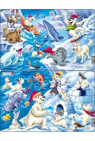 Puzzle 17 el. Zwierz�ta w Arktyce Larsen