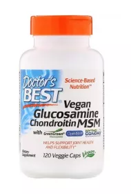 Doctors Best Wegaska Glukozamina + Chondroityna + MSM Suplement diety 120 kaps.