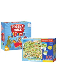 Pakiet Ma�y patriota: Kalambury. Polska Quiz, Puzzle edukacyjne. Mapa Polski