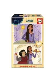 Puzzle drewniane 2x25 el. �yczenie Educa