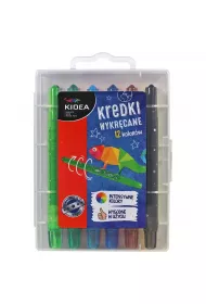Derform Kredki wykr�cane w etui 12kol. KIDEA p12, cena za 1szt. 12 kolor�w
