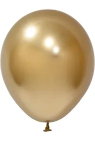 GoParty Balony lateksowe Chrome z�ote 25cm