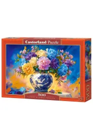 Puzzle 500 el. Flowers in Chinese Porcelain CASTORLAND B-54169