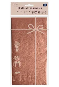 Interdruk Bibu�ka do pakowania rose gold 50x70cm