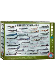Puzzle 1000 el. Nowoczesne samoloty bojowe Eurographics