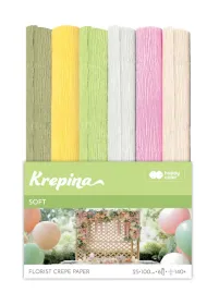 Happy Color Krepina marszczona 25x100cm Soft 6 kolor�w