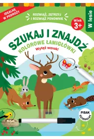 Szukaj i znajd. Kolorowe amigwki. W lesie