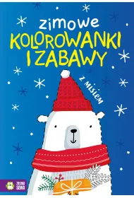 Zimowe kolorowanki i zabawy z misiem