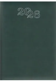 Kalendarz 2026 A5 dzienny standard zielony