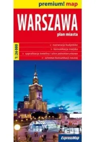 Warszawa plan miasta 1:26 000 karton-expr