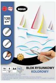 Beniamin Blok rysunkowy kolorowy A4 16 kartek