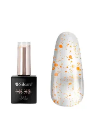 Silcare Mani More DOT top coat do paznokci Orange 10 g