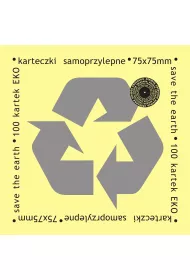 Ziemia Obiecana Karteczki samoprzylepne eko 75x75 mm te 100 kartek