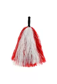 Pompon bia�o-czerwony