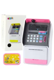 Skarbonka Bankomat Sejf r�owy LeanToys