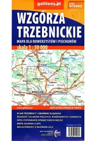 Mapa dla rowerzyst�w i piech. -Wzg�rza Trzebnickie