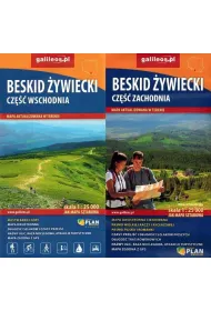 Mapa turystyczna. Beskid �ywiecki. Cz�� wschodnia i zachodnia 1:25 000 (dwustronna)