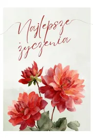 Karnet - Najlepsze �yczenia - czerwona