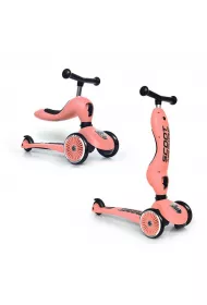Highwaykick 1 2w1 Jedzik i hulajnoga trjkoowa 1-5 lat Peach Scootandride