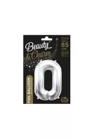 Godan Balon foliowy B&C cyfra 0 srebrna 85cm