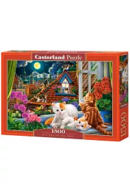 Puzzle 1500 el. Kittens on the Roof Castorland