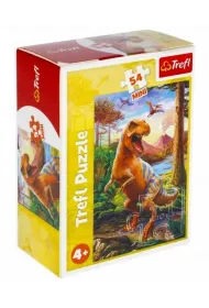 Puzzle mini 54 el. Niesamowite dinozaury 4 Trefl