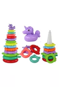Piramidka jednoro�ec 13 k�ek LeanToys