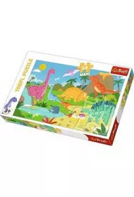 Puzzle maxi 24 el. W �wiecie dinozaur�w Trefl