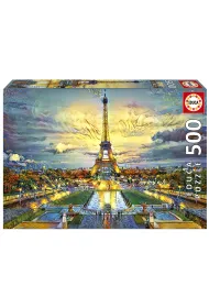 Puzzle 500 el. Wie�a Eiffla, Pary� Educa