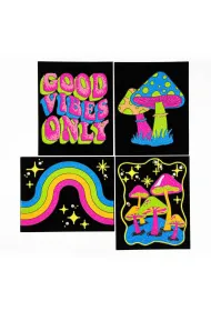 Diamond Dotz Haft diamentowy - Adults Flocked Neon Good Vibes 4pack
