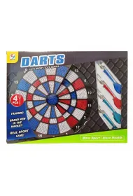 Dart z kolorow� tarcz� i czterema rzutkami Swede