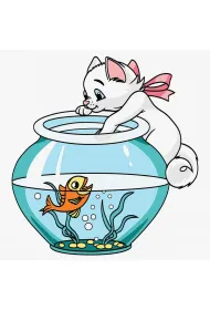 Malowanie po numerach - Wdzi�czny kotek Kids 30x30cm Ideyka
